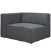 Mingle Fabric Left-Facing Sofa - Gray - MOD3712
