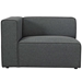 Mingle Fabric Left-Facing Sofa - Gray - MOD3712