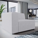 Mingle Fabric Left-Facing Sofa - White - MOD3714