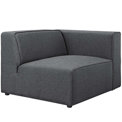 Mingle Fabric Right-Facing Sofa - Gray 