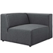 Mingle Fabric Right-Facing Sofa - Gray - MOD3716