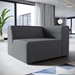 Mingle Fabric Right-Facing Sofa - Gray - MOD3716