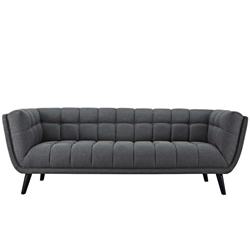 Bestow Upholstered Fabric Sofa - Gray 