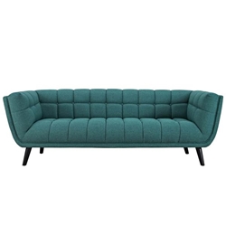 Bestow Upholstered Fabric Sofa - Teal 
