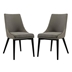 Viscount Dining Side Chair Fabric Set of 2 - Granite
