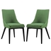Viscount Dining Side Chair Fabric Set of 2 - Kelly Green