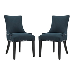 Marquis Dining Side Chair Fabric Set of 2 - Azure 