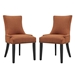 Marquis Dining Side Chair Fabric Set of 2 - Orange - MOD3825