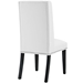 Baron Dining Chair Vinyl Set of 2 - White - MOD3829