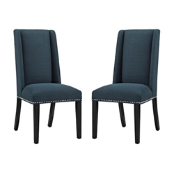 Baron Dining Chair Fabric Set of 2 - Azure 