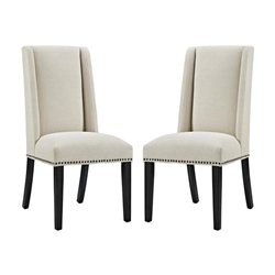 Baron Dining Chair Fabric Set of 2 - Beige 