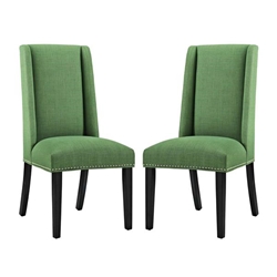 Baron Dining Chair Fabric Set of 2 - Green 