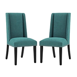Baron Dining Chair Fabric Set of 2 - Teal 