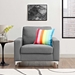 Allure Upholstered Armchair - Gray - MOD3858