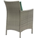 Conduit Outdoor Patio Wicker Rattan Dining Armchair - Light Gray Green - MOD3924