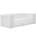Mingle 2 Piece Upholstered Fabric Sectional Sofa Set - White