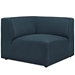 Mingle 5 Piece Upholstered Fabric Armless Sectional Sofa Set - Blue - MOD3995