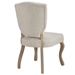 Array Vintage French Upholstered Dining Side Chair - Beige - MOD4033