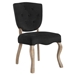 Array Vintage French Performance Velvet Dining Side Chair - Black - MOD4035
