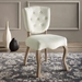 Array Vintage French Performance Velvet Dining Side Chair - Ivory - MOD4037