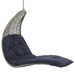 Landscape Hanging Chaise Lounge Outdoor Patio Swing Chair - Light Gray Navy - MOD4113