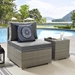 Repose Outdoor Patio Armless Chair - Light Gray Charcoal - MOD4127