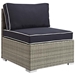 Repose Outdoor Patio Armless Chair - Light Gray Navy - MOD4129