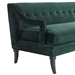 Concur Button Tufted Performance Velvet Sofa - Green - MOD4205