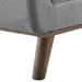 Haven Tufted Button Upholstered Fabric Accent Bench - Light Gray - MOD4223