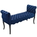 Adelia Chesterfield Style Button Tufted Performance Velvet Bench - Navy - MOD4285