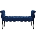 Adelia Chesterfield Style Button Tufted Performance Velvet Bench - Navy - MOD4285