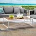 Stance Outdoor Patio Aluminum Coffee Table - White Natural - MOD4292