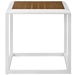 Stance Outdoor Patio Aluminum Side Table - White Natural - MOD4293