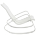 Traveler Rocking Outdoor Patio Mesh Sling Lounge Chair - White White - MOD4300