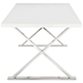 Sector Dining Table - White Silver - MOD4306