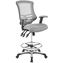 Calibrate Mesh Drafting Chair - Gray 