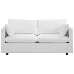 Activate Upholstered Fabric Sofa - White 