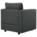 Activate Upholstered Fabric Armchair - Gray - MOD4334