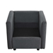 Activate Upholstered Fabric Armchair - Gray - MOD4334