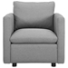 Activate Upholstered Fabric Armchair - Light Gray - MOD4335