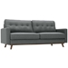 Prompt Upholstered Fabric Sofa - Gray - MOD4339