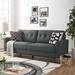 Prompt Upholstered Fabric Sofa - Gray - MOD4339