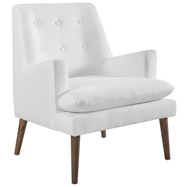 Leisure Upholstered Lounge Chair - White 