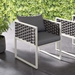 Stance Outdoor Patio Aluminum Dining Armchair - White Gray - MOD4352