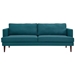 Agile Upholstered Fabric Sofa - Teal - MOD4362