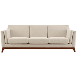 Chance Upholstered Fabric Sofa - Beige 