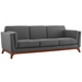 Chance Upholstered Fabric Sofa - Gray - MOD4377