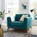 Chance Upholstered Fabric Armchair - Teal - MOD4384