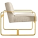 Astute Upholstered Fabric Armchair - Beige - MOD4405