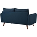 Revive Upholstered Fabric Loveseat - Azure - MOD4429